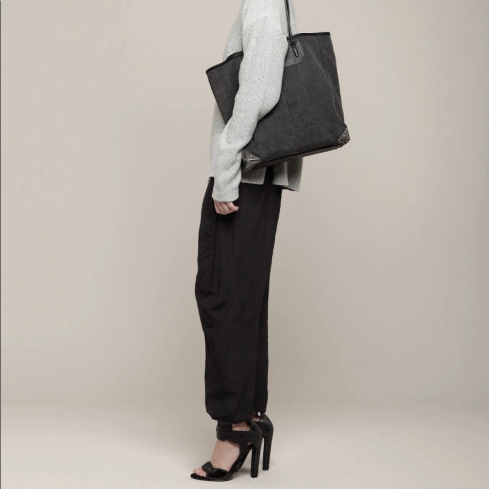 Alexander Wang Prisma black denim bag tote